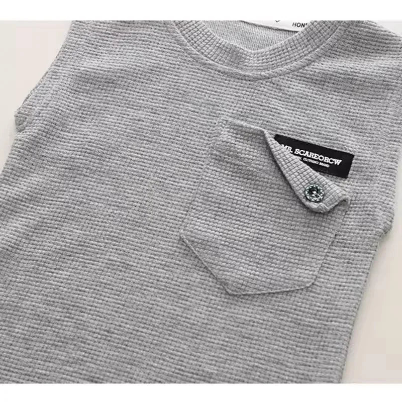 New Summer Children's Casual Set for Boys Girl Loose Vest Shorts 2Pcs/Sets Infant Outfits Toddler Sports Costume Kids Tracksuits