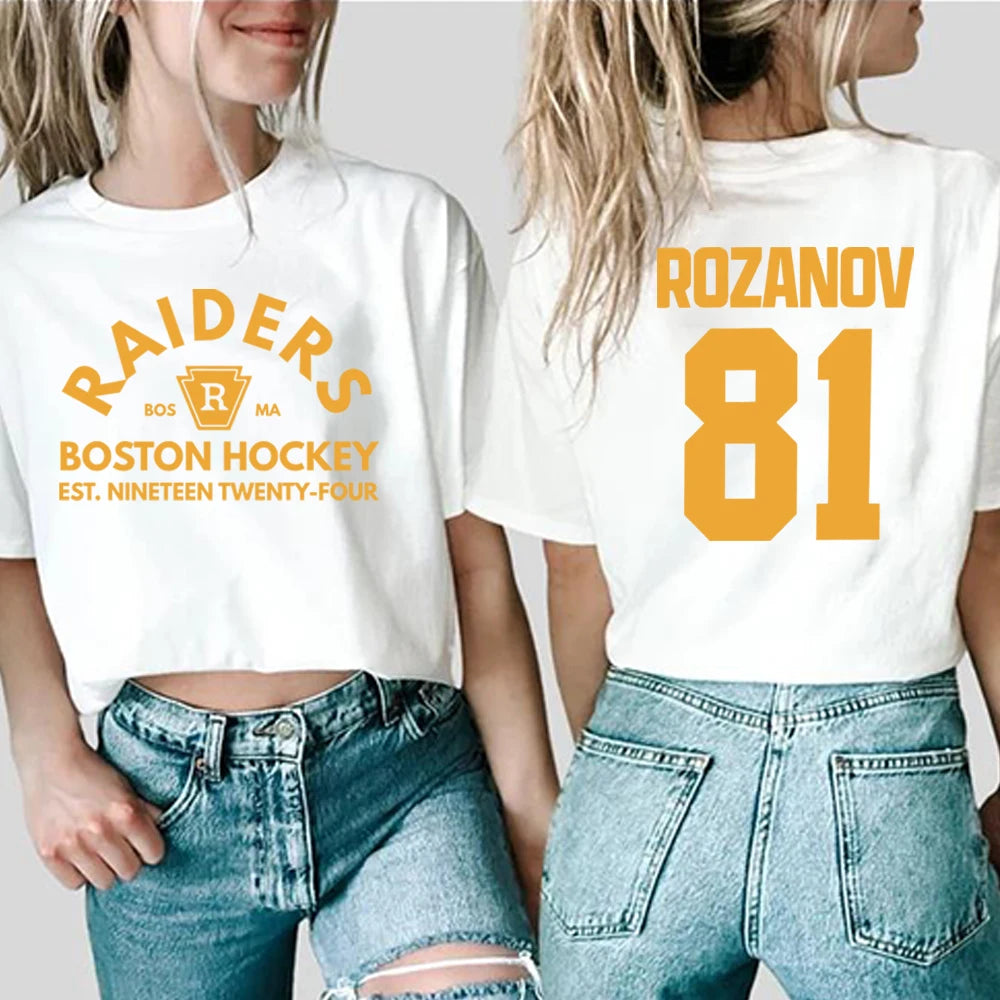 Ilya Rozanov 81-Boston Raiders Shirt Hudson Williams Connor Storrie T-shirt Heated Rivalry Tee Ilya Rozanov Shane Hollander Tops