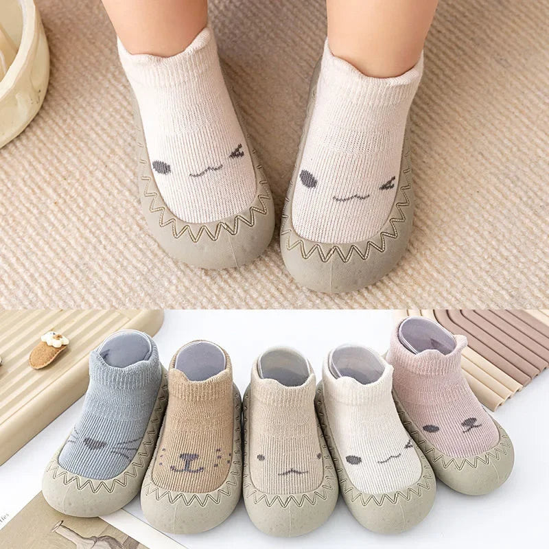 Baby Socks Shoes Infant Color Matching Cute Kids Boys Shoes Soft Soled Child Floor Socks Shoes Toddler Girls First Walkers