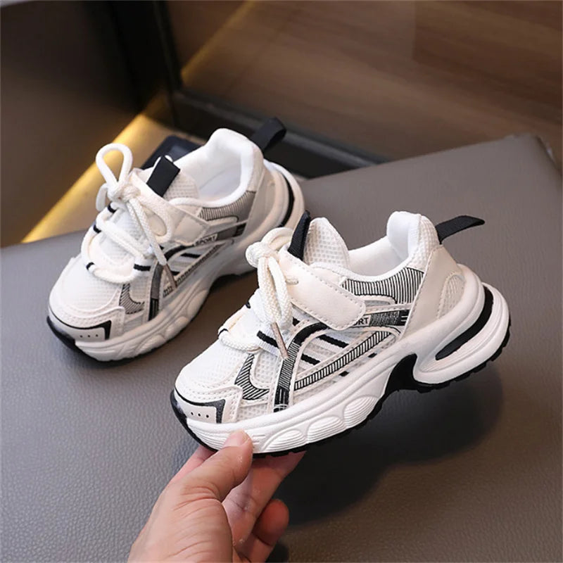 2026 New Autumn Children Shoes For Boys Mesh Breathable Kids Sport Shoes Non-slip Fashion Toddler Girls Sneakers EU 21-30