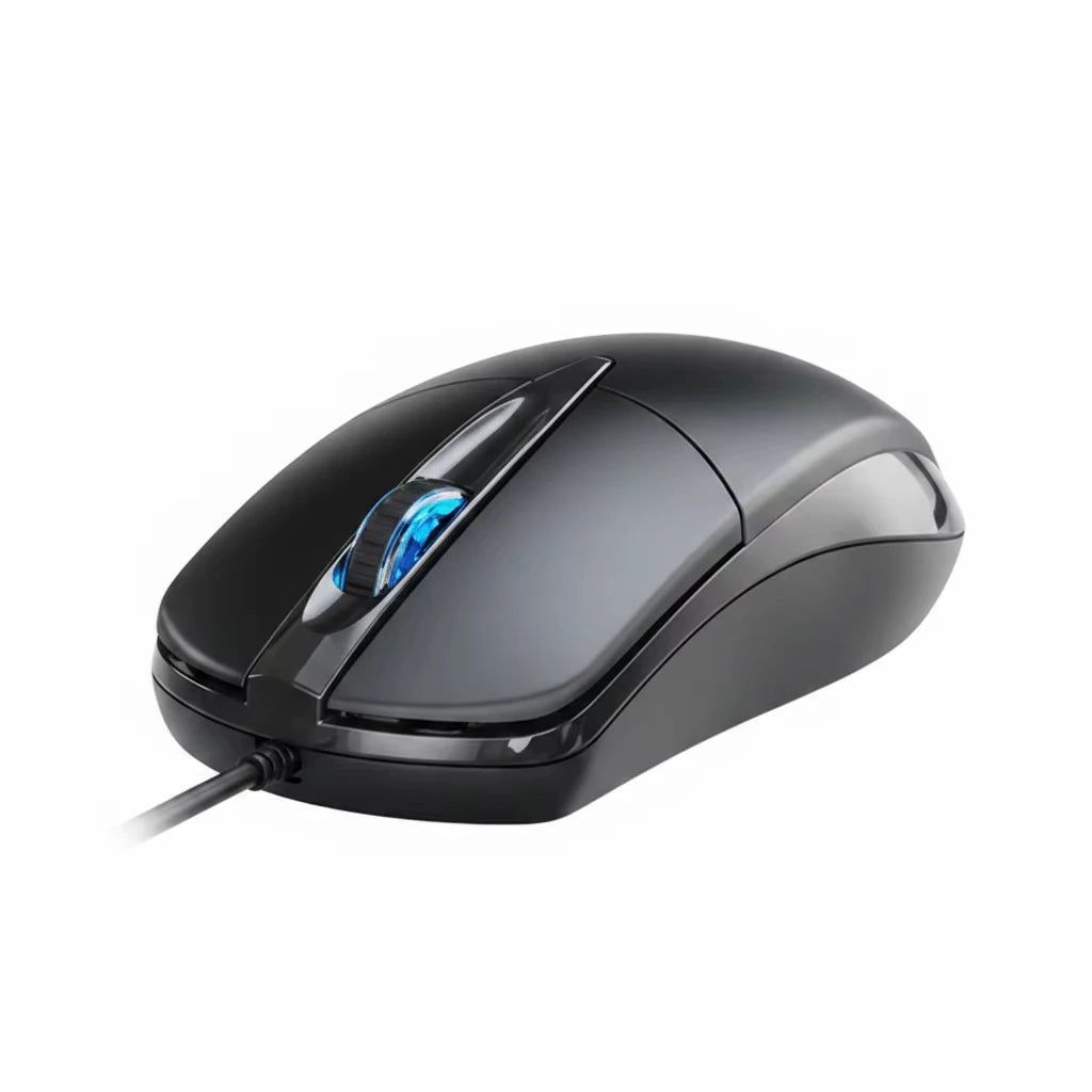 USB Optical Wired Office Mouse,1.5M Range 1000DPI Adjustable Ergonomic Design Mouse For PC Desktop Tablet Computer Office/Gaming