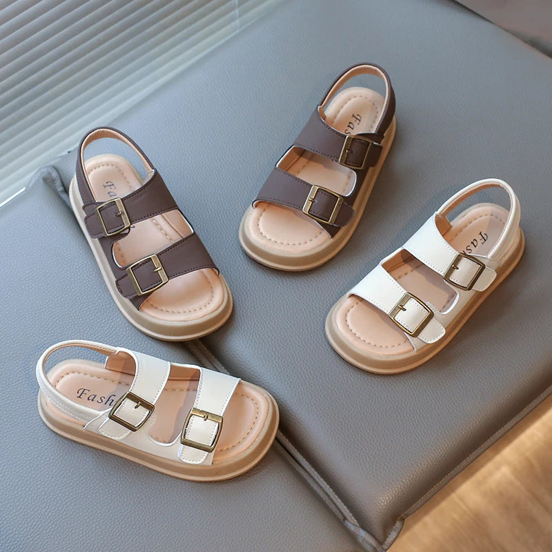 Children's Summer Sandals New Classic Girls Fashion Beach Sandals Causal Open-toe Kids Boys Platform Shoes Hollow-out Versatile