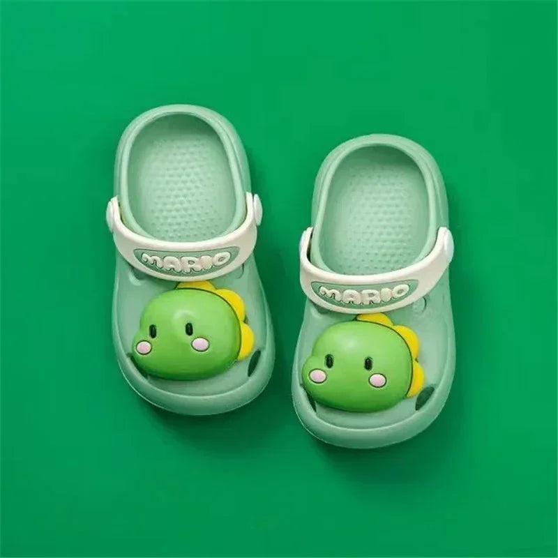 Summer New Baby Slippers Indoor Non-slip Soft Bottom Comfort Fashion Cute Children's Hole Shoes Boys Girls Kid Outdoors Sandals