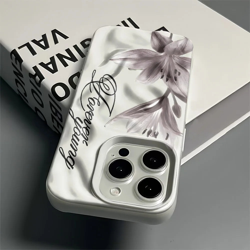 Colorful Floral Patterns Phone Case For IPhone 16 Pro Max 15 Plus 14 12 13 11 17 Air Fashion Shockproof Protective Cover