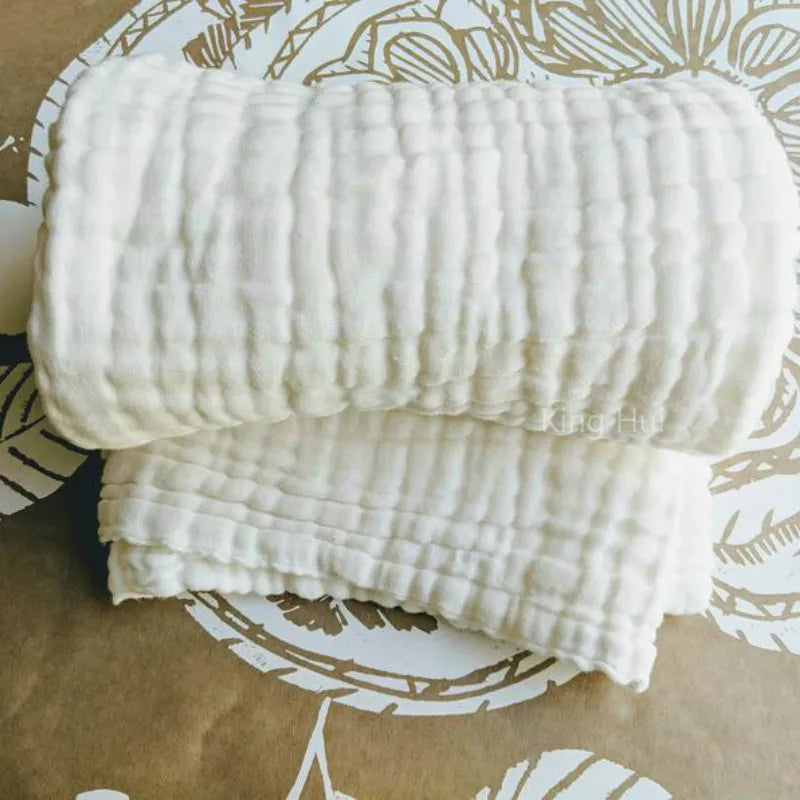 6 Layers Muslin Swaddle Baby Blankets Newborn Cotton Baby Blanket Bath Quilt Solid Newborn Swaddle Baby Boy Girl Blanket
