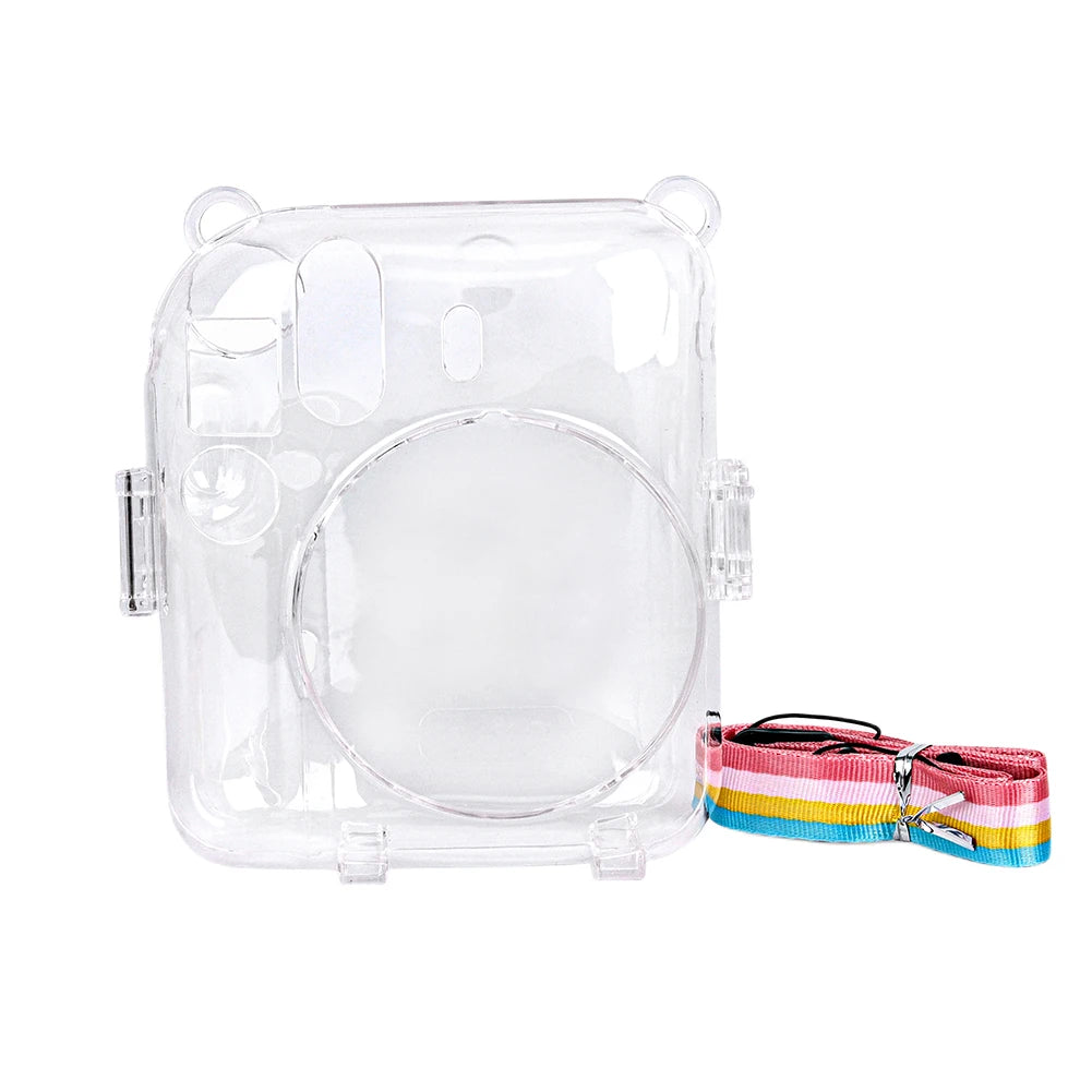 Mini Camera Case PC Crystal Protective Shell Transparent Protective Sleeve for Fujifilm Instax Mini 12 for Camera Instax Mini12