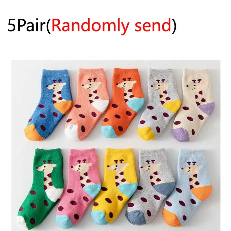 5Pai/lot New Boys' and Girls' Baby Socks  Autumn Winter Thickened Warm Socks