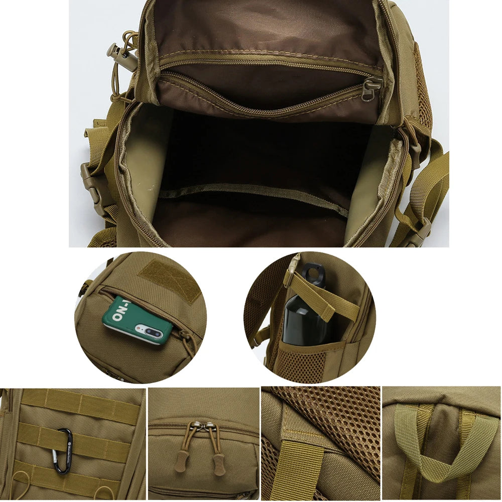 10L/20L Mini Tactical Backpack Travel Outdoor Small Hiking Fishing Hunting Bag Climbing Women Men Rucksack Daypack Camping Bag