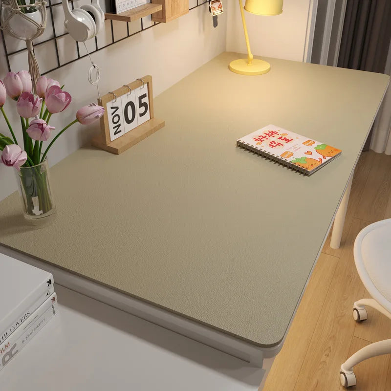 Leather Table cloth for Home Easy Clean Table Protector Waterproof Tea Coaster Large Desk Mat Anti-Slip Gamer Keyboard Mouse Mat