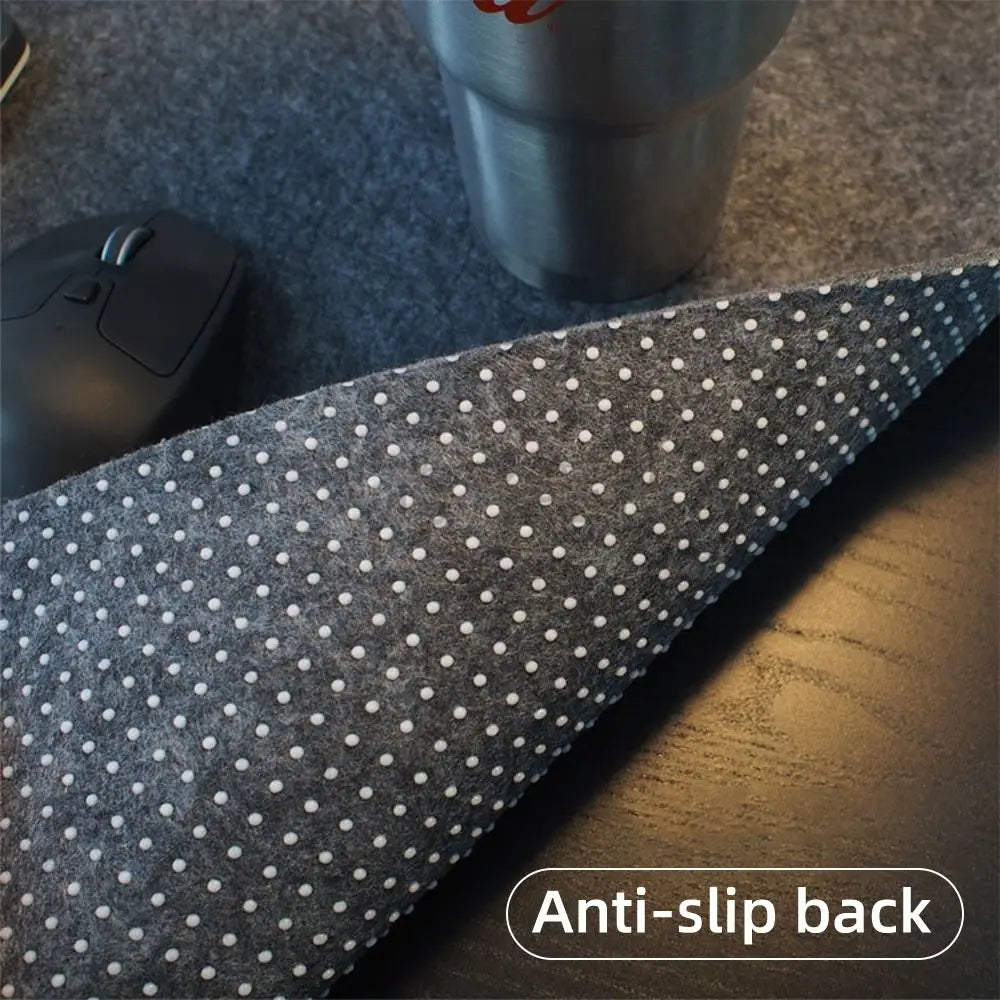 Gaming Accessories Wool Felt Mouse Pad Non-slip Writing Mat Keyboard Mice Mat Home Office Large Size Laptop Table Mat