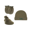 Newborn Hat+Gloves+Socks Set for Baby Boy&Girl Cotton Fall Casual Photography Props Soft Headwear Infant Nightcap Fashion