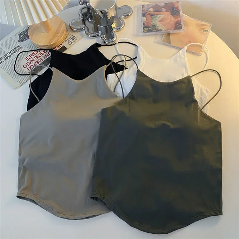 Sexy Beauty Back Wireless Tube Top Women Camisole  Wire-Free Tank Camis Crop Top Tee Seamless Women Clothing Summer
