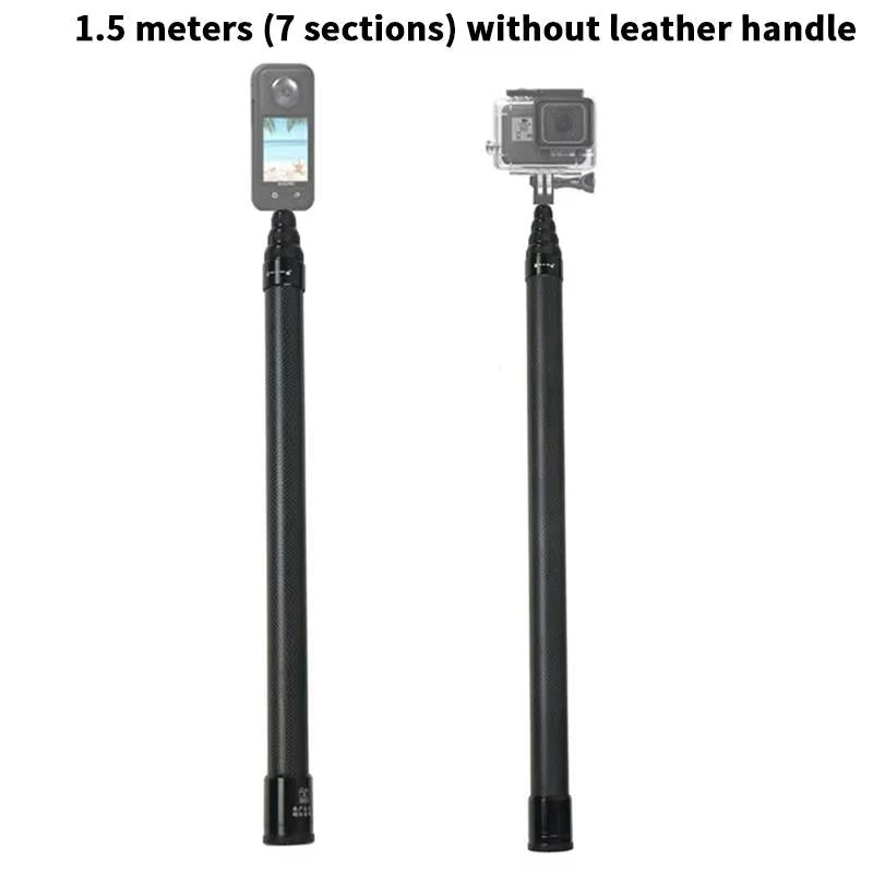 Carbon Fiber Selfie Stick Camera Extension Ultra Long Invisible Extension Stick Selfie Stick
