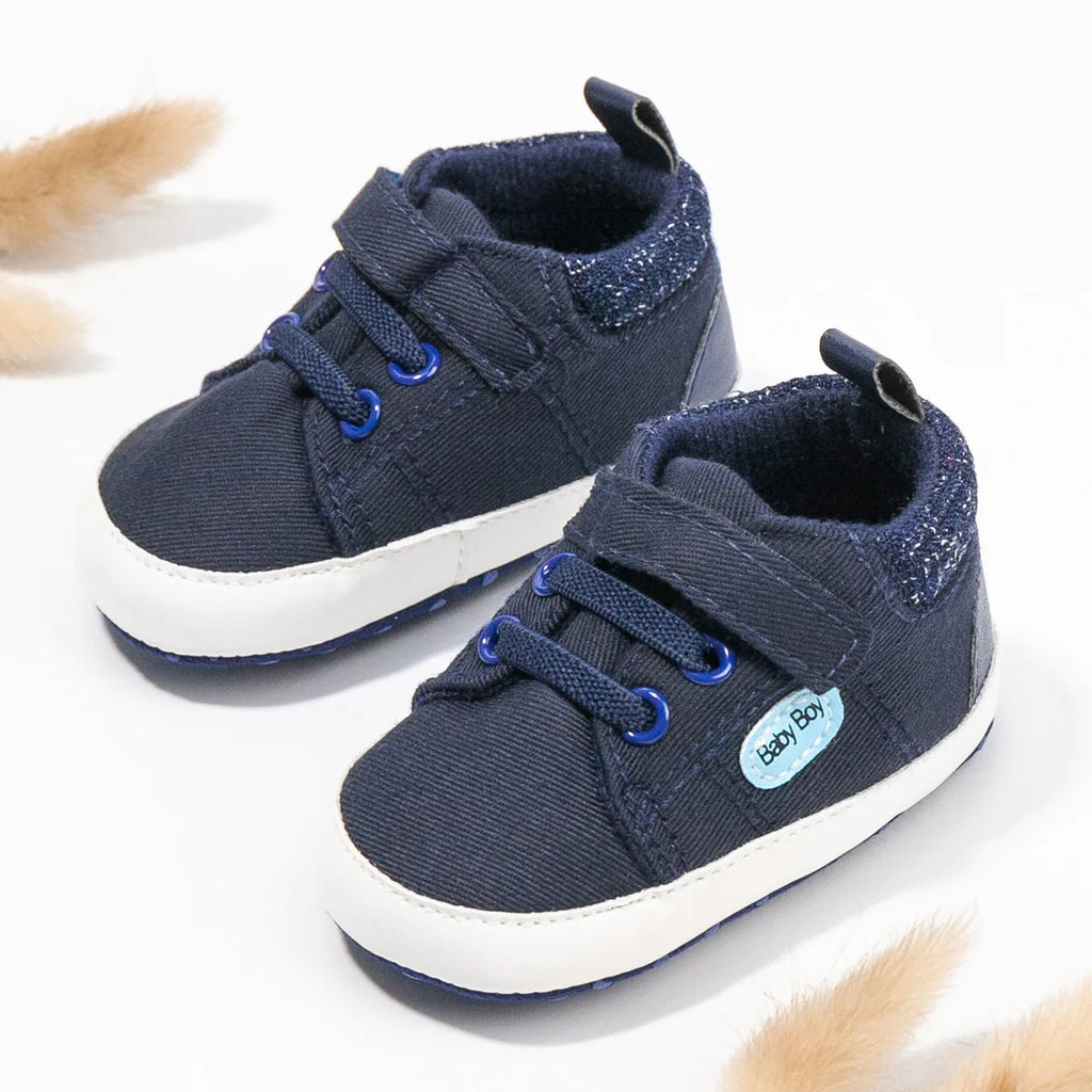 Spring and Autumn Style 0-1 Year Old Baby Walking Shoes Soft Soled Baby Shoes Canvas Non Falling Shoes Casual Baby Shoes