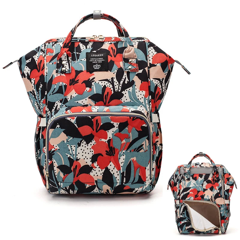 Lequeen Original Diaper Bag Travel Baby Bags High-capacity Mommy Backpack Organizer Nappy Maternity Bag Mother Kids