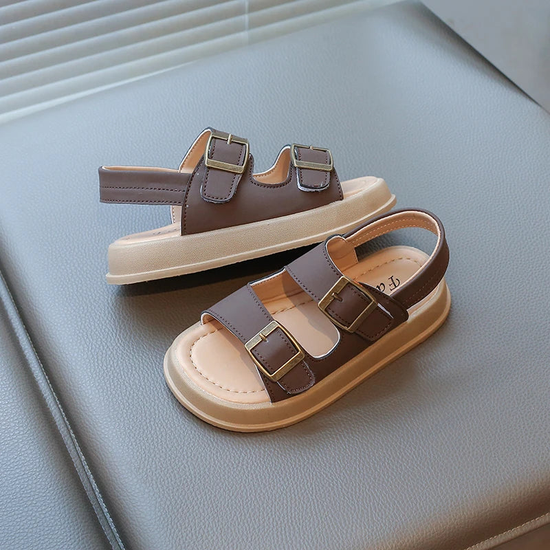 Children's Summer Sandals New Classic Girls Fashion Beach Sandals Causal Open-toe Kids Boys Platform Shoes Hollow-out Versatile