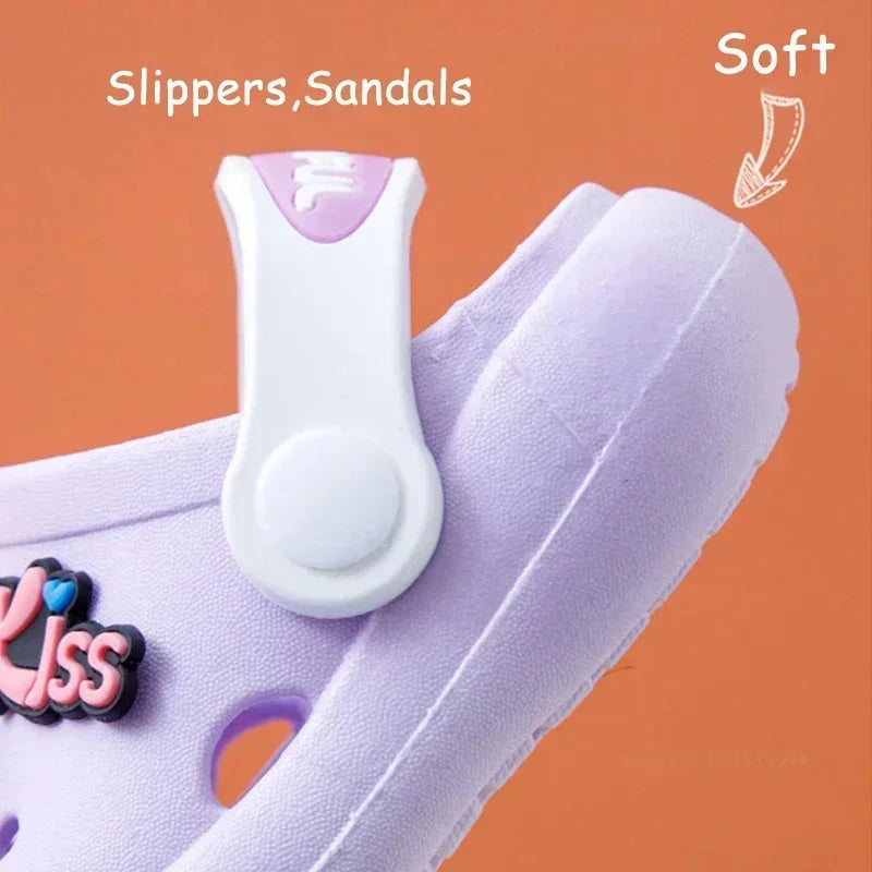 Summer New Baby Slippers Indoor Non-slip Soft Bottom Comfort Fashion Cute Children's Hole Shoes Boys Girls Kid Outdoors Sandals