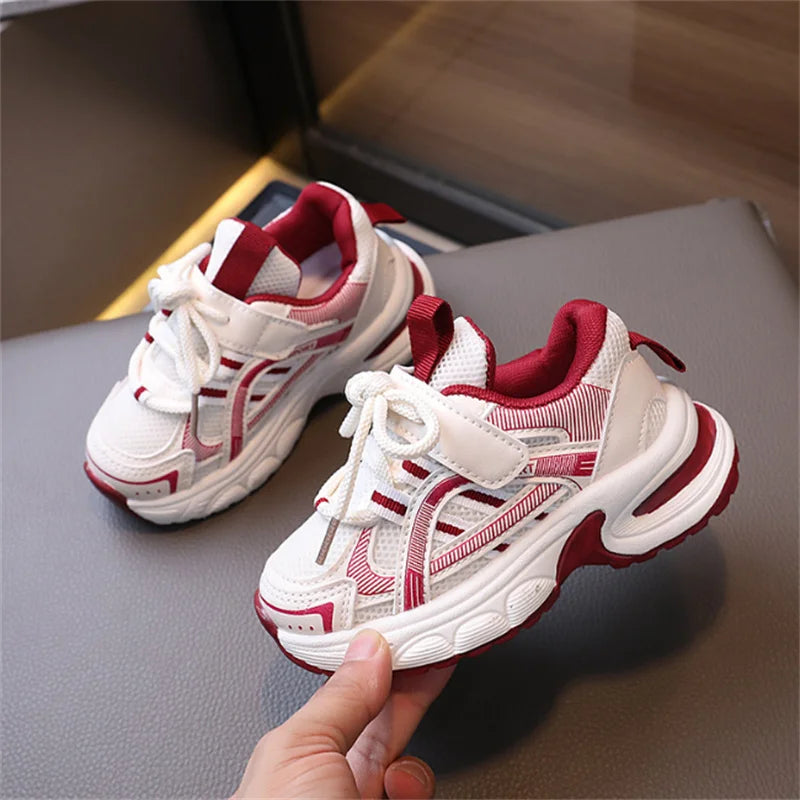 2026 New Autumn Children Shoes For Boys Mesh Breathable Kids Sport Shoes Non-slip Fashion Toddler Girls Sneakers EU 21-30