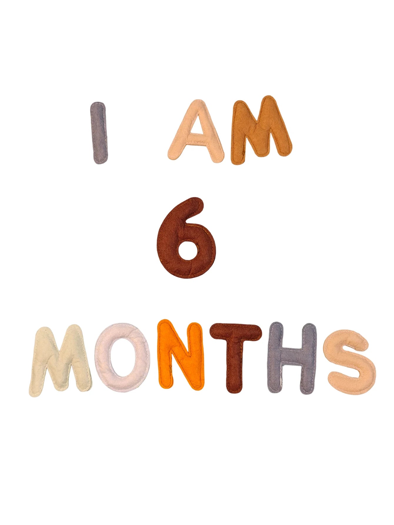 20pcs Baby Monthly Milestone Felt Numbers and Letters Newborn Photography Props Photo Number Sign Milestone Markers Shower Gifts