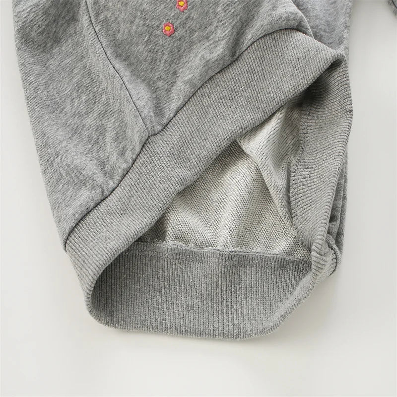 Jumping Meters Fashion Girls Sweatshirts Butterfly Toddler Kids Clothing Autumn Spring Sport Baby Hooded Shirts Clothes Shirts