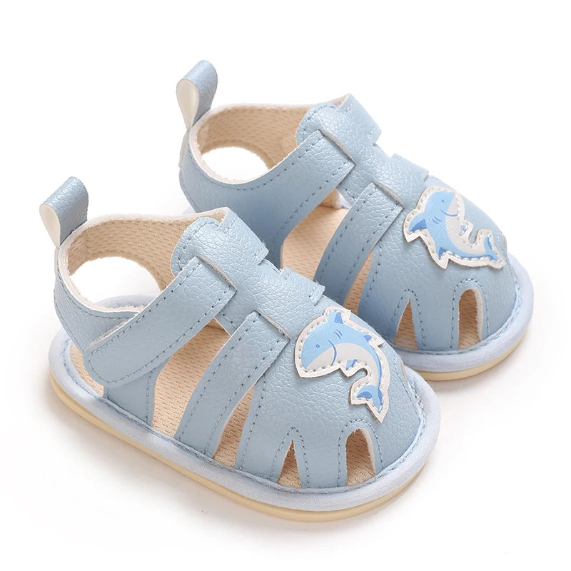 Baby Boy Cute Bear Sandals Lightweight Comfortable Indoor Outdoor First Walkers Kids Spring Summer Infant Toddler Shoes 0-18Mon