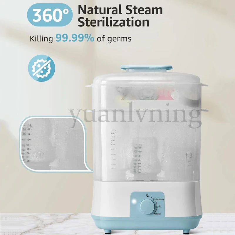 Large Capacity Electric Baby Bottle Sterilizer Dryer High Temp Steam Heater Safe Baby Feeding Essential