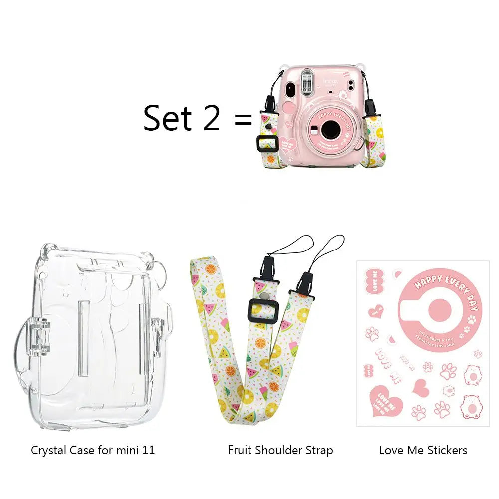 Shockproof Transparent Sticker Photo Bag Camera Cover Protective Shell Storage Case For Fujifilm Instax Mini 11