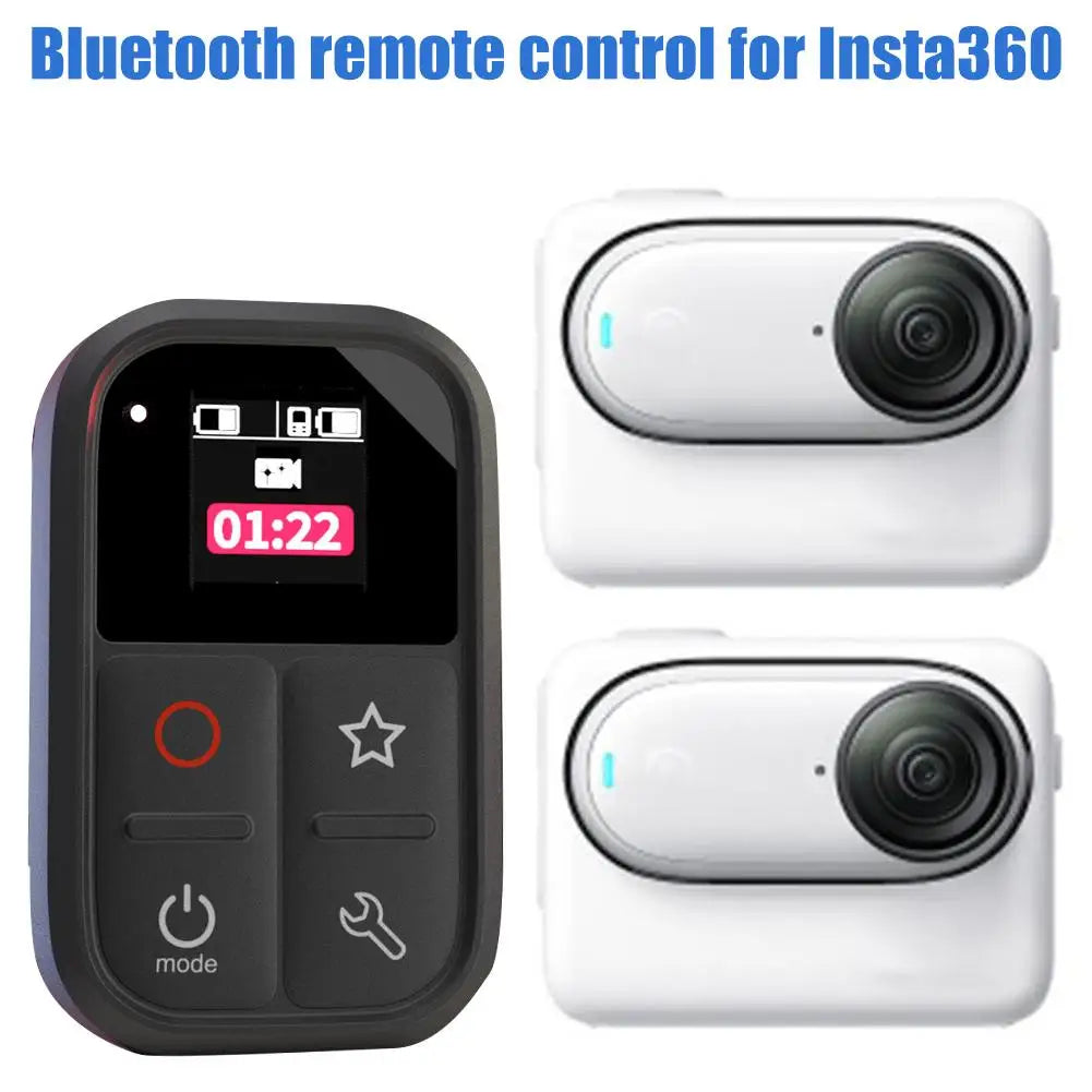 Waterproof Bluetooth Remote For Insta360 X5/X4/X3/GO3S/AcePro2 - IPX8 Waterproof, Bluetooth 5.0 Action Camera Accessory