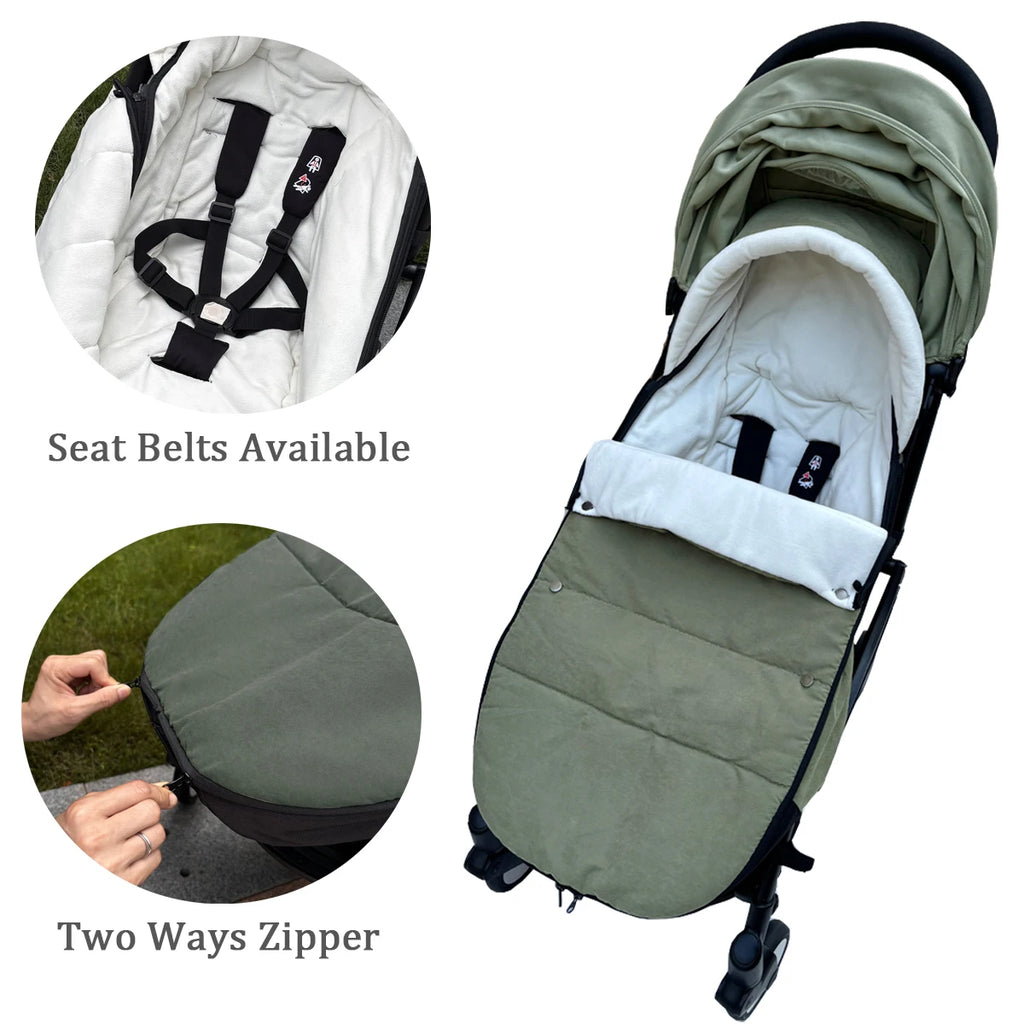 Universal Stroller Accessories Warm Footmuff Compatible with Babyzen YOYO, YOYO+, YOYO2, Stokke YO3, and Bugaboo Strollers