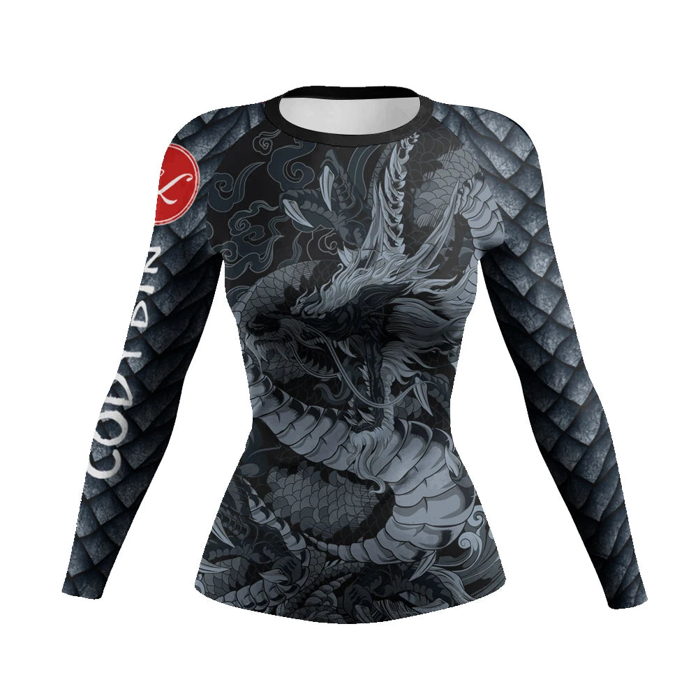 Slim Fit Tranining Women's Rash Guard Long Sleeve UV Protection Tight Fit Yoga Running Gym Fitness Sportswear Quick Dry Tops