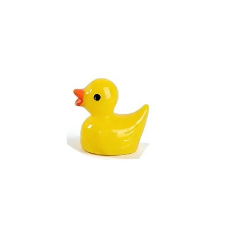 Mini Resin Ducks Bulk Tiny Ducks for Potted Miniature Decoration Garden Dollhouse Cake Decoration DIY Craft Charms Party Toys