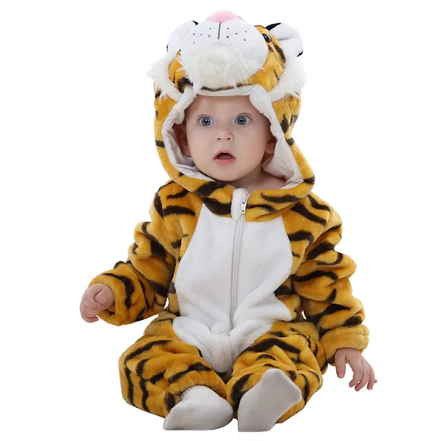 MICHLEY New Easter Rabbit Baby Rompers Winter Hooded Flannel Toddler Infant Clothes Overall Bodysuits Jumpsuit Costume For Kids
