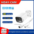 HDAY-CAM 4K 8MP IP Camera Audio Outdoor POE48V H.265  Full Color Dual Illumination Night Vision Home CCTV Security