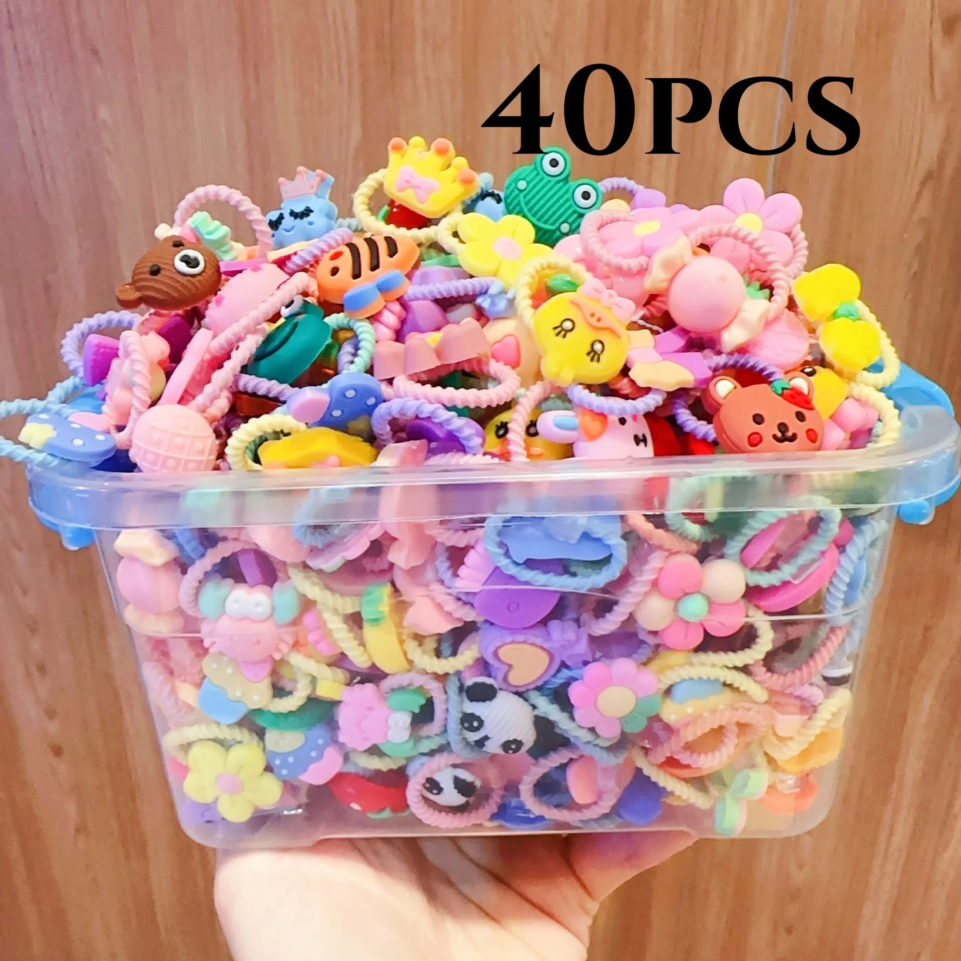 20-100PCS Children's Cartoon Rubber Bands Cute Not Hurt Hair Headband Small Ring Ring Hair Rope Hair Bands