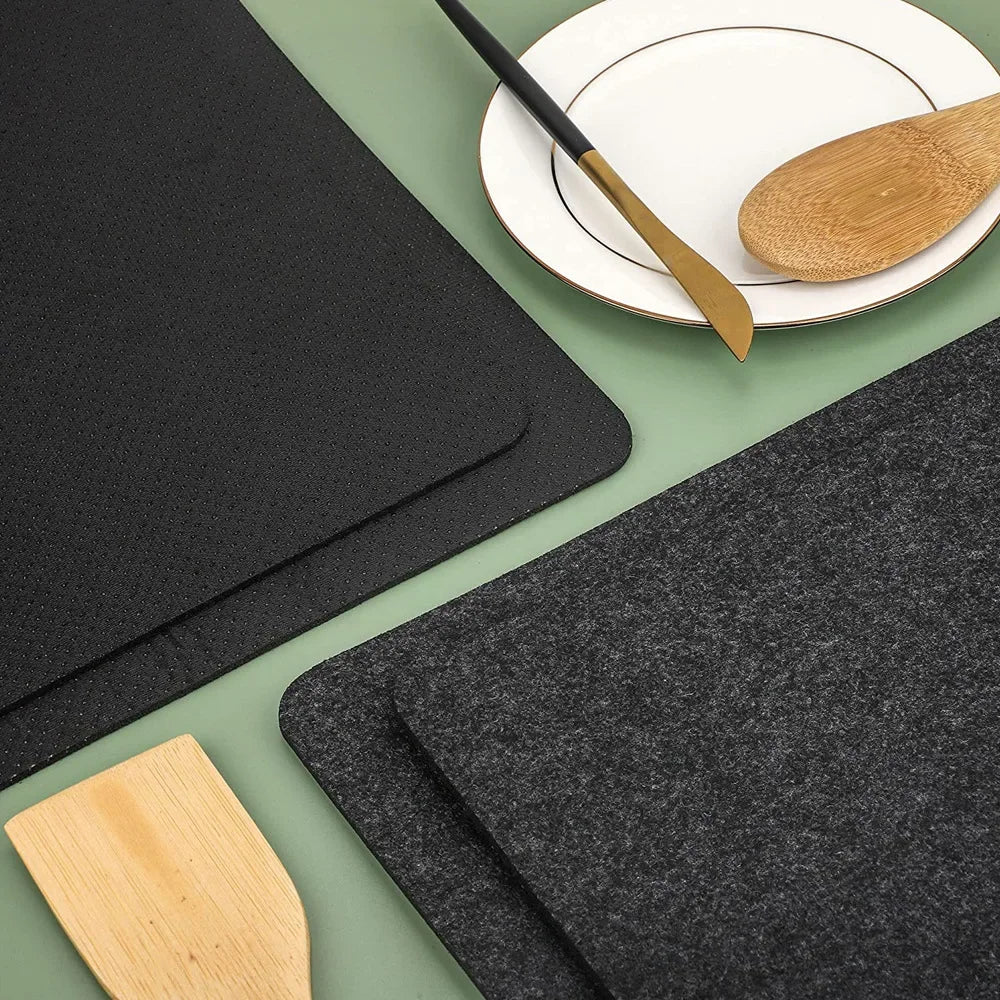 Air Fryer Heat Resistant Mats Felt Mats Coffee Machine Mats Table Top Oven Protectors Kitchen Utensils Placemats Coffee Tables