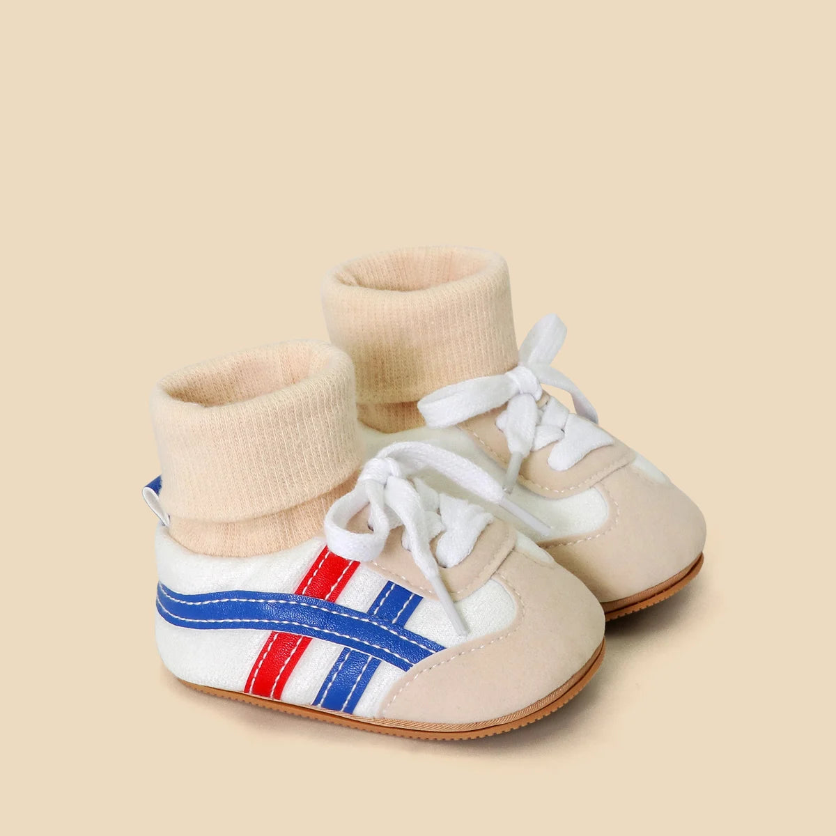 Baby Sock Shos Autumn and Winter Baby Girls Boys Ankle-covered Style 0-1 Year Old Anti Slip Fashion Design Newborn Infant Shoes