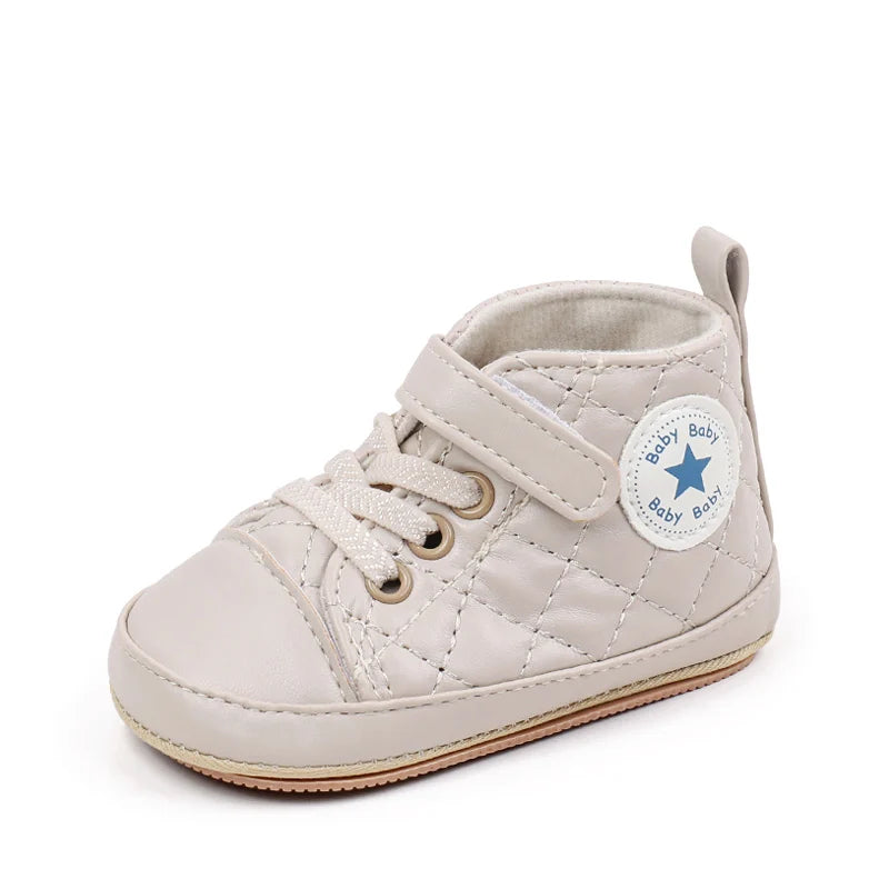 2025 Baby Boy Girl Spring and Autumn Fashion Design TPR Sole Anti Slip Walking Shoes High Quality Breathable Prewalker Shoes