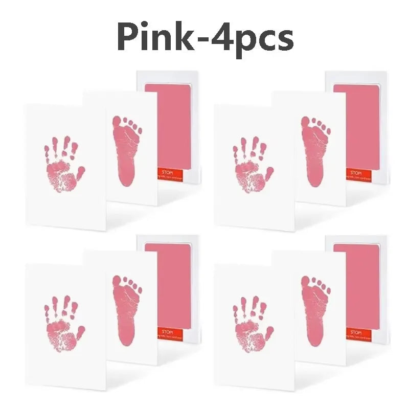 Environmental-friendly Baby Care Non-Toxic Baby Handprint Footprint Imprint Kit Baby Souvenirs Casting Newborn Footprint inkpad