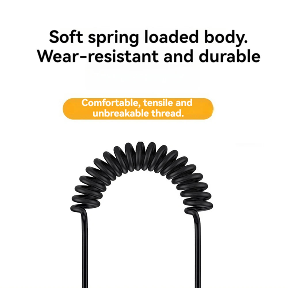 8K HDMI-Compatible To HDMI-Compatible Coiled Cable 8K@60Hz 4K@120Hz Extreme Thin HDMI-Compatible 2.1 Cable for Camera To Monitor