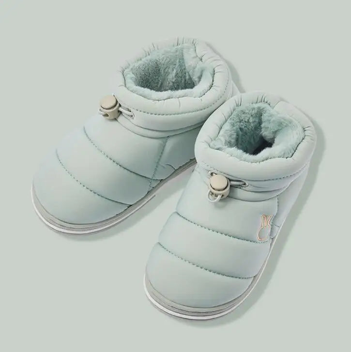 Winter Baby Girl Shoes Non-slip Plush Warm Home Shoes Girls Sneakers Cute Short Boots Indoor Boys Loafers Cotton Shoes