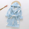 Thickened Warm Flannel Children's Bathrobe Boy Robe Homewear Cartoon Hooded Girls Pajamas Long-Sleeved Nightwear Kids Sleepwear