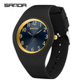 SANDA Fashion Ladies Children Quartz Watches for Boys Girls Kids Watch Waterproof Women Silicone Watchband Quartz Clock Gift