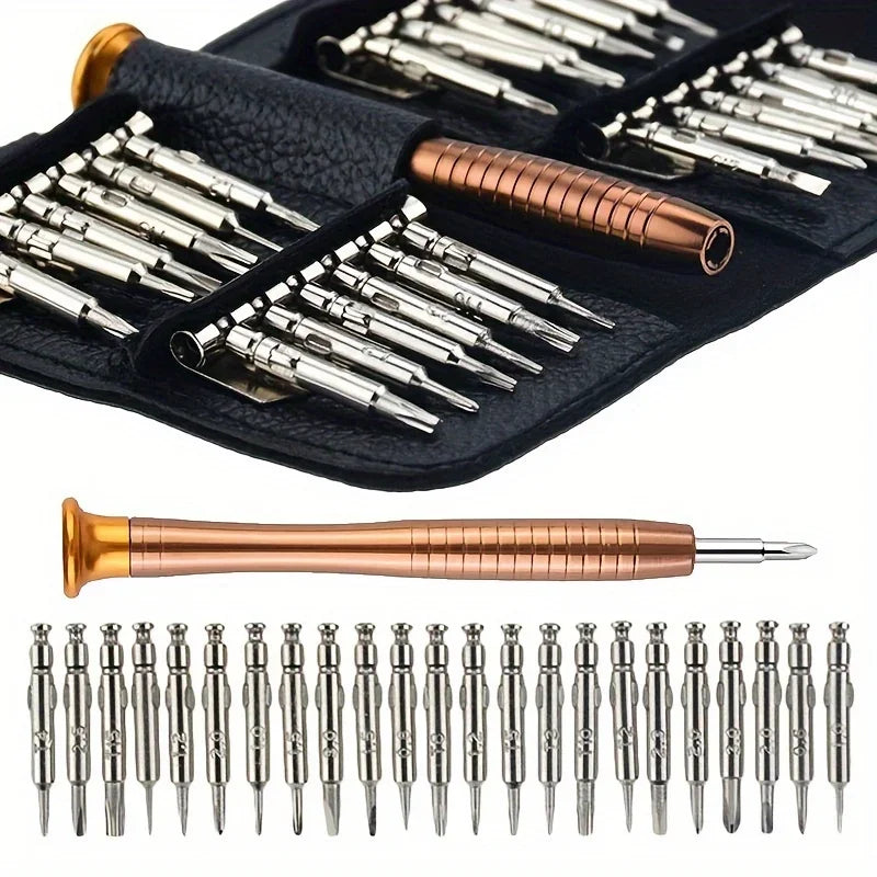 25 in 1 Mini Precision Screwdriver Magnetic Set Electronic Torx Screwdriver Opening Repair Tools Kit For iPhone Camera Watch PC