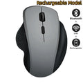 2.4G Wireless Mouse Dual-Mode Bluetooth 5.2 Mouse 6 Button Rechargeable Gaming Mouse Ergonomic 1600DPI Mice For PC Laptop