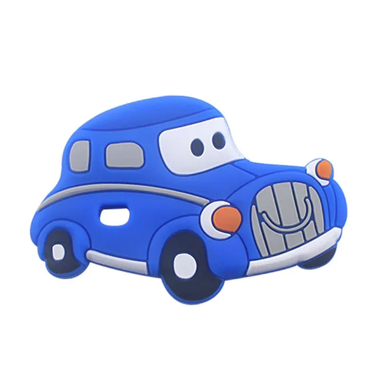 BPA Free 1pc Car Shaped Silicone Baby Teether Rodent Baby Teething Toys Chewable Products Nursing Gift For Baby Boy