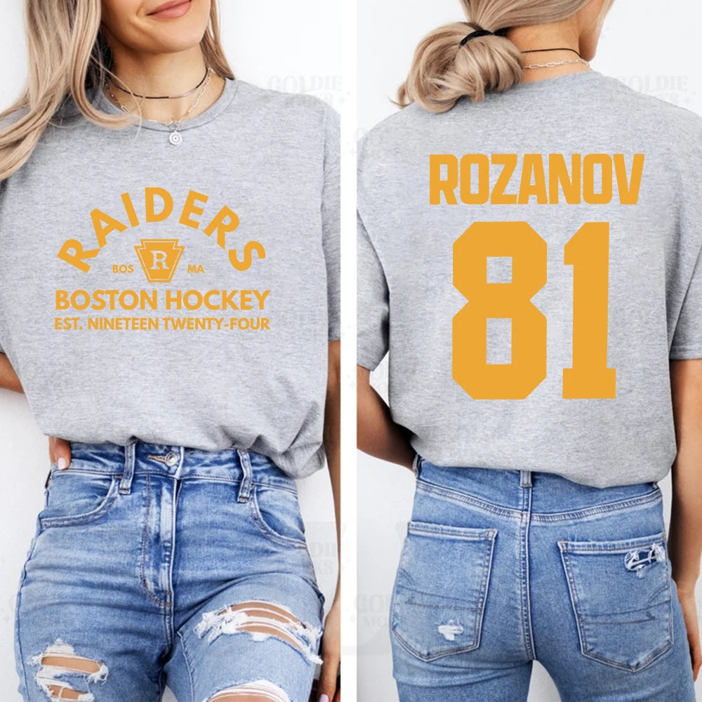 Ilya Rozanov 81-Boston Raiders Shirt Hudson Williams Connor Storrie T-shirt Heated Rivalry Tee Ilya Rozanov Shane Hollander Tops