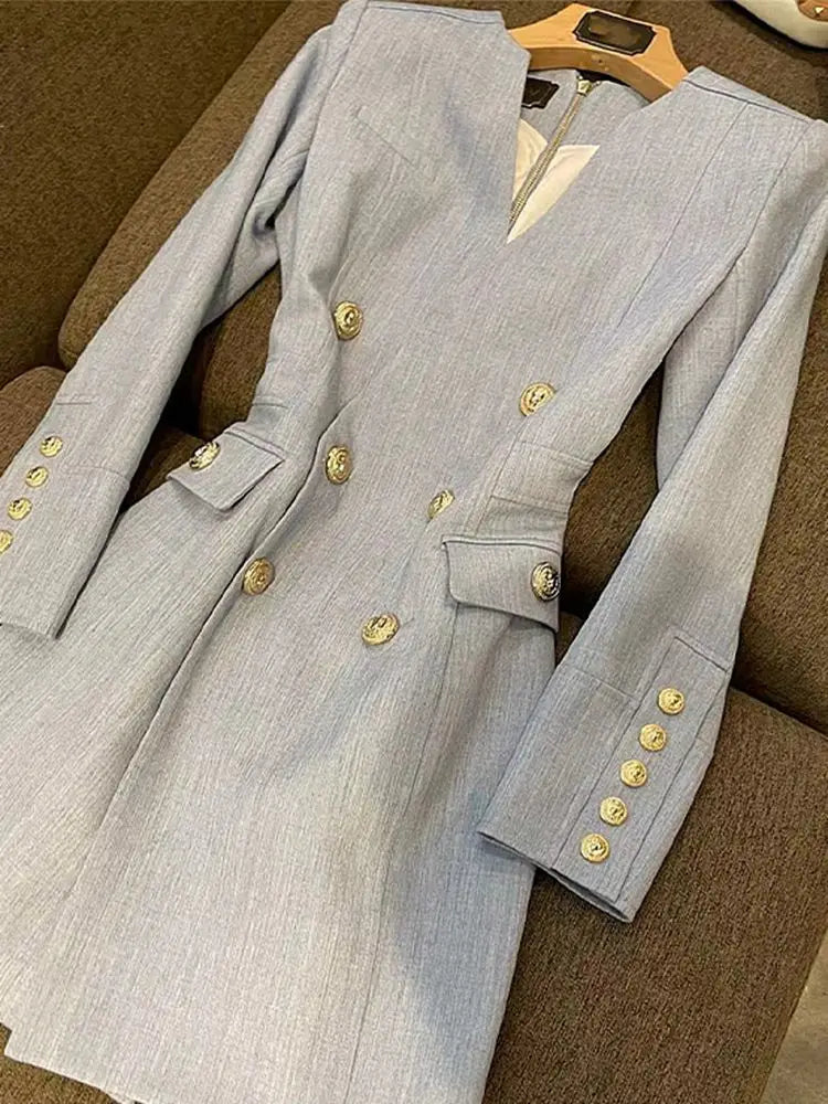 2025 Autumn Professional Dress Small Fragrant Elegant Blazer Design High-end Feel Slimming Waist Cinching Suit Skirt for Women