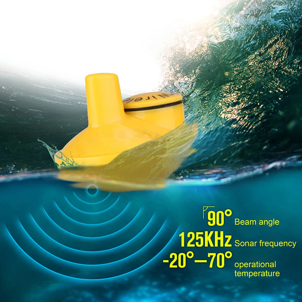 LUCKY FFw718 FF518 Fish Finder Wireless Remote Sonar Sensor 45M Water Depth Fishing Finder Use Tools Sonar Transducer New