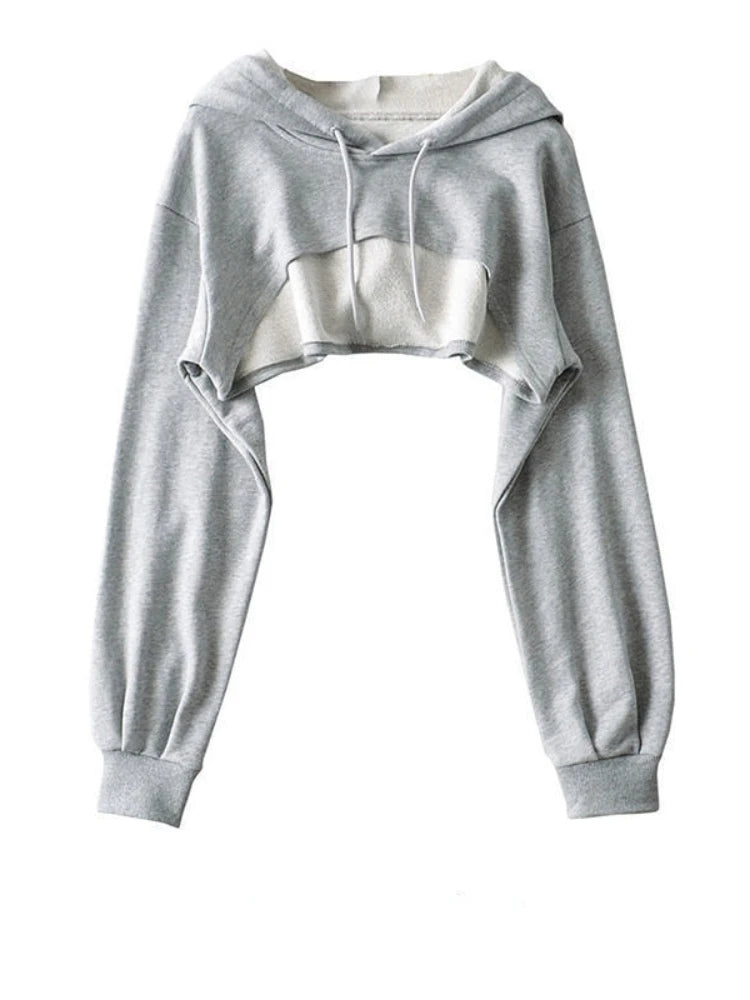 With Hat Hoodies Women Basic Design Young Korean Fashion Mujer All-match Teens Simple Cool Loose Y2k Cozy Street Wear Popular