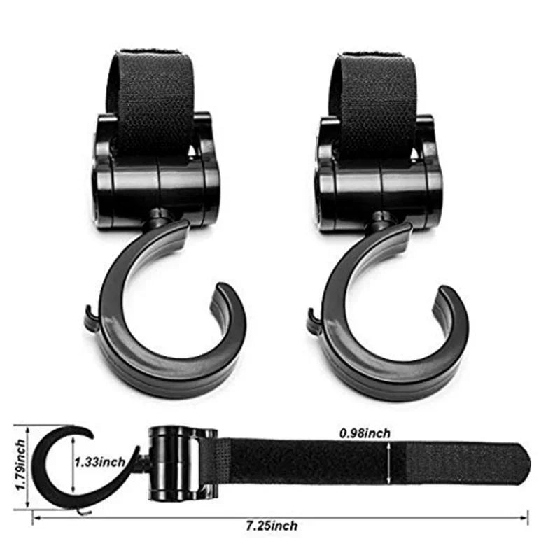 Baby Stroller Hooks plastic Buckles Clips Carabiner Multifunction Household Trolley Diaper Bag Organizer Hook Pram Hanger
